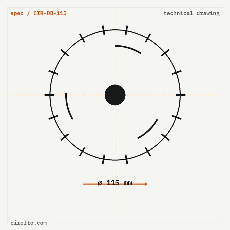 diamond saw blade 115mm, cutting & drilling, view 2, thumbnail 2