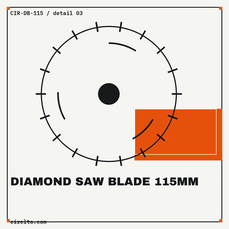 diamond saw blade 115mm, cutting & drilling, view 3, thumbnail 3