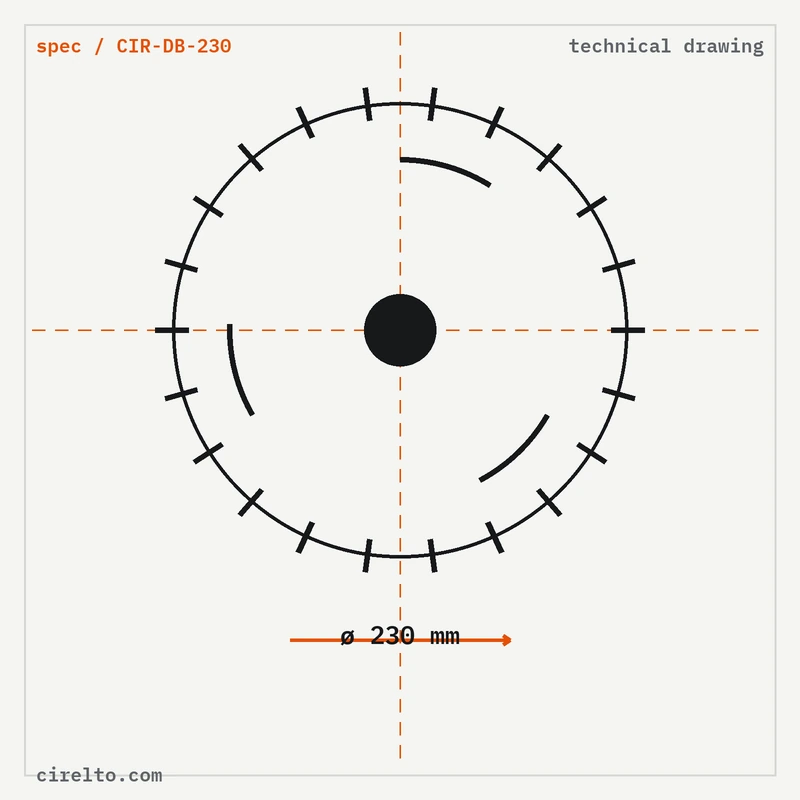 diamond saw blade 230mm, cutting & drilling, view 2, thumbnail 2