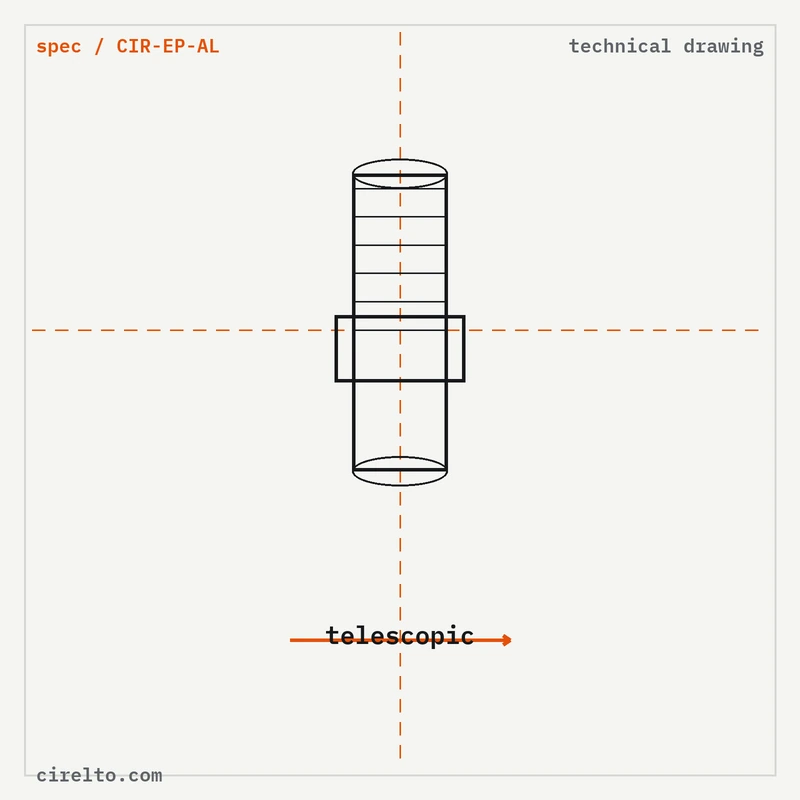 aluminum extension pole (telescopic), troweling & smoothing, view 2, thumbnail 2