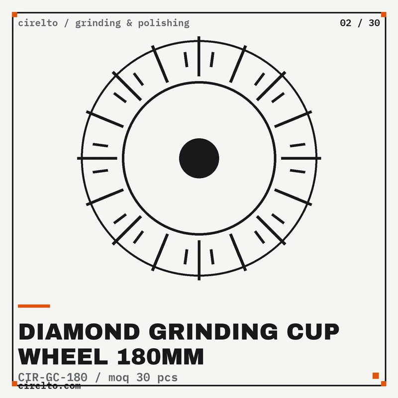 Diamond Grinding Cup Wheel 180mm, Grinding & Polishing wholesale supply