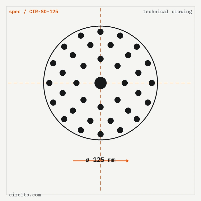 hook & loop sanding disc 125mm, grinding & polishing, view 2, thumbnail 2