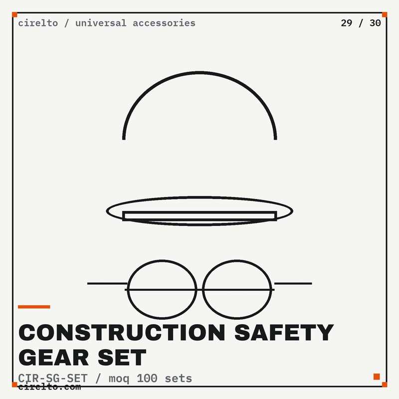 Construction Safety Gear Set, Universal Accessories wholesale supply