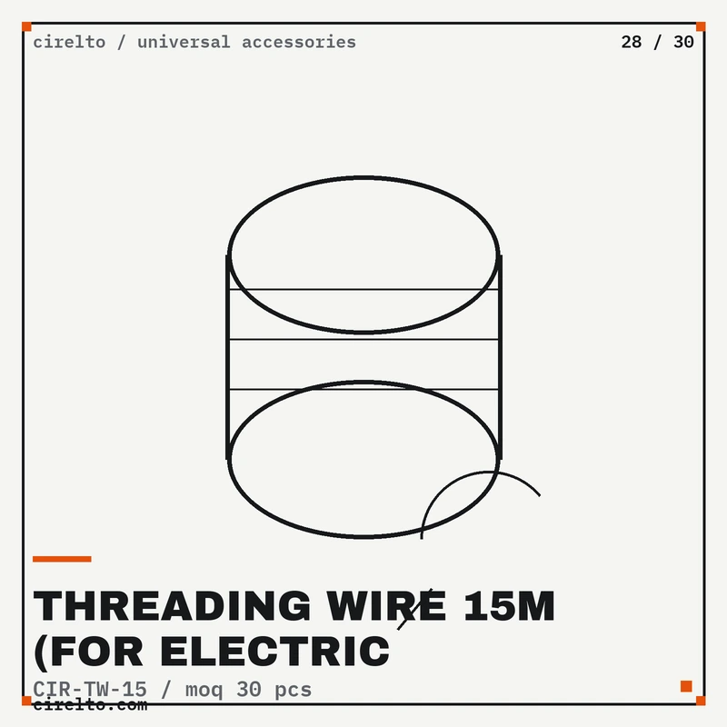 Threading Wire 15m (for Electric Threading Machine), Universal Accessories wholesale supply